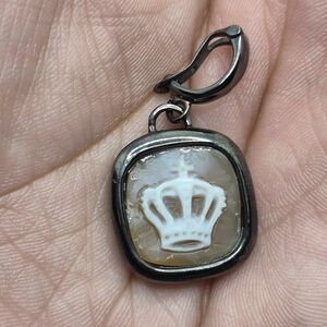 .925 Sterling Silver Crown Pendant, Jewelry